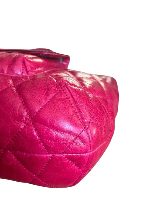 バッグ Coach Madison Maggie Tote Leather Pink Coach Madison Maggie Quilted Leather Tote Pink Fuchsia Shoulder